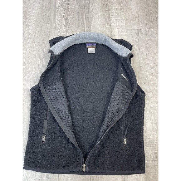 Patagonia Vest Men Small Synchilla Black Fleece Hiking Winter Sleeveless U - Picture 5 of 6